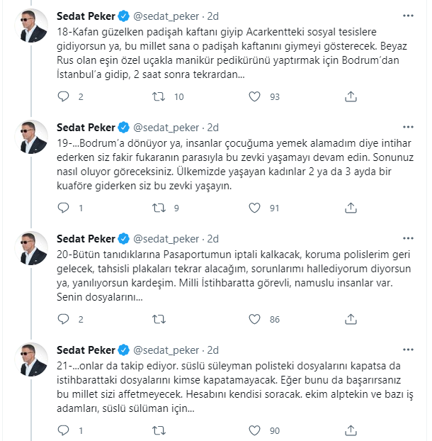 'Süleyman Soylu'nun kasasını açıklayacağım' demişti: Sedat Peker'den Cihan Ekşioğlu'na şok suçlamalar! - Resim : 6