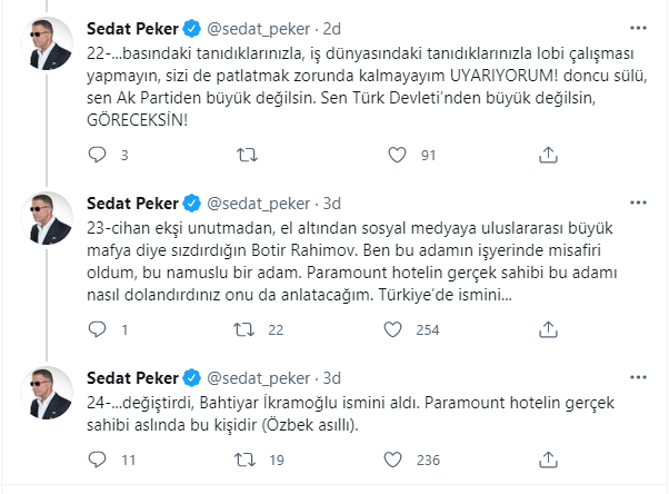 'Süleyman Soylu'nun kasasını açıklayacağım' demişti: Sedat Peker'den Cihan Ekşioğlu'na şok suçlamalar! - Resim : 7