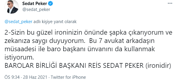 Sedat Peker'den baro seçimlerinde kendisine çıkan oylara ilişkin paylaşım: 7 tane atom bombası atsaydınız... - Resim : 3