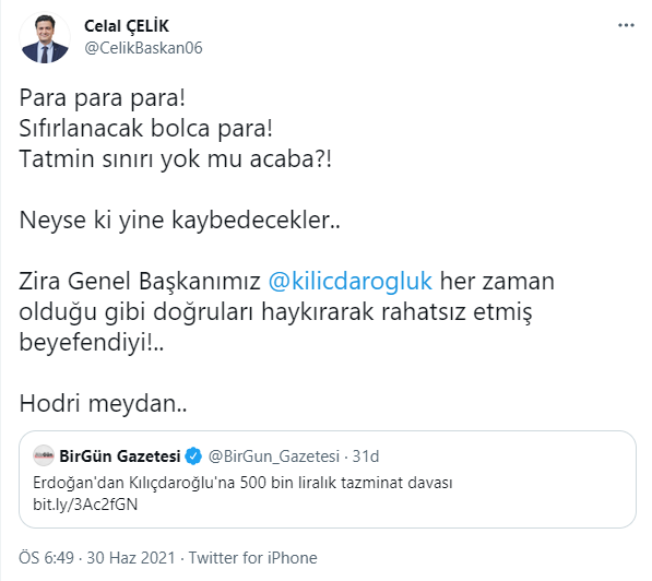 Kılıçdaroğlu'nun avukatından Erdoğan'ın açtığı tazminat davasına ilişkin ilk açıklama: Hodri meydan! - Resim : 2