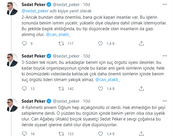 Can Ataklı Barış Yarkadaş'ı eleştirdi; tartışmaya Sedat Peker de katıldı - Resim : 2