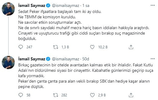 İsmail Saymaz'dan çarpıcı Sedat Peker yorumu - Resim : 1