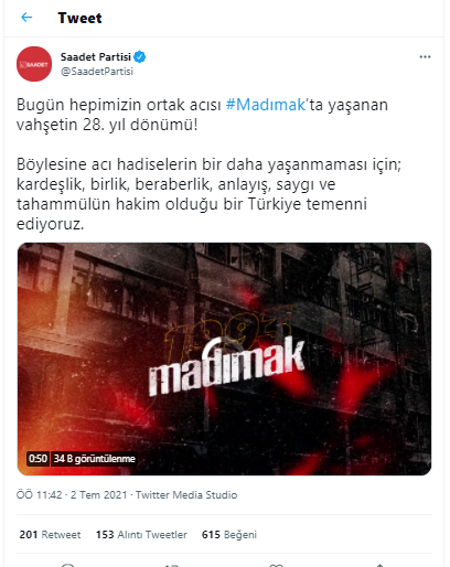 Saadet Partisi'nden katliamın 28'nci yılında dikkat çeken Madımak videosu - Resim : 1