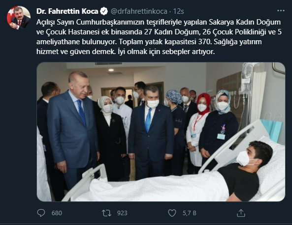 Fahrettin Koca'nın paylaşımı sosyal medyayı salladı: Görenler gülmekten kendini alamadı! - Resim : 1