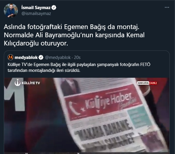 Külliye TV'nin 'FETÖşop' haberine güldüren yorum: Aslında o Kılıçdaroğlu... - Resim : 1