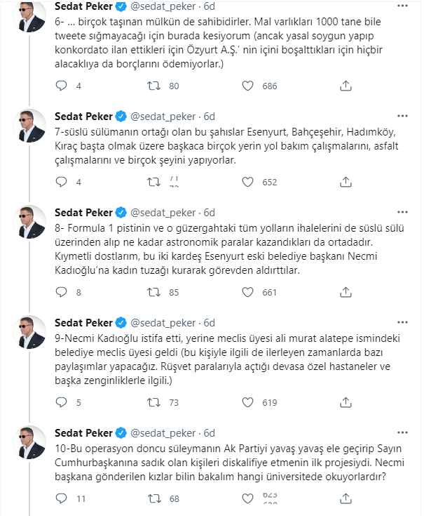 'Süleyman Soylu'nun en büyük kasasını açıklayacağım' demişti: Sedat Peker'den tweet yağmuru - Resim : 2