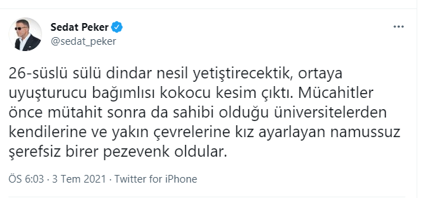 'Süleyman Soylu'nun en büyük kasasını açıklayacağım' demişti: Sedat Peker'den tweet yağmuru - Resim : 7