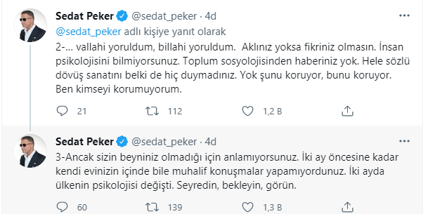 Sedat Peker çileden çıktı: Vallahi yoruldum, billahi yoruldum - Resim : 2