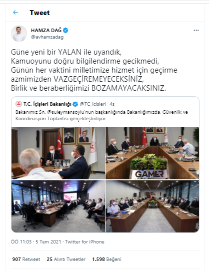 Süleyman Soylu'nun istifa ettiği iddiaları hakkında AKP'den ilk açıklama - Resim : 1