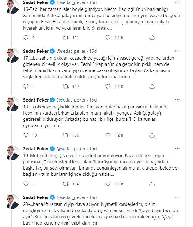 Sedat Peker'den AKP'li Alatepe'ye çok ağır suçlamalar - Resim : 6