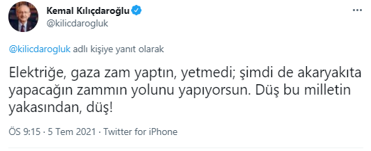 Erdoğan'ın yakıtlardaki ÖTV açıklamasına Kılıçdaroğlu'ndan jet yanıt: Halk olarak ayıp etmişiz, özür dileriz - Resim : 2