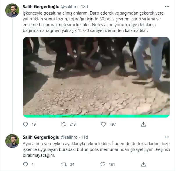 Sincan'da gözaltına alınan Salih Gergerlioğlu: Nefes alamıyorum diyerek bağırdım - Resim : 1