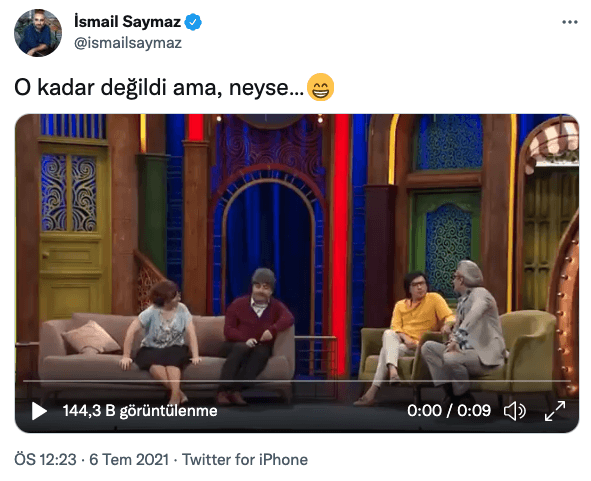 İsmail Saymaz, hakkında yapılan skeci paylaştı: O kadar da değildi ama... - Resim : 1