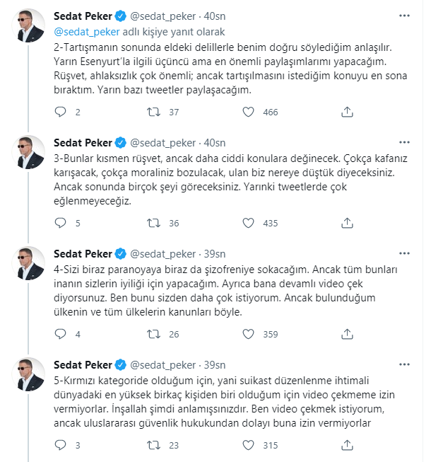 Sedat Peker Süleyman Soylu'yu hedef gösterdi, atacağı tweetlere işaret etti: Yarın çok eğlenmeyeceğiz - Resim : 2