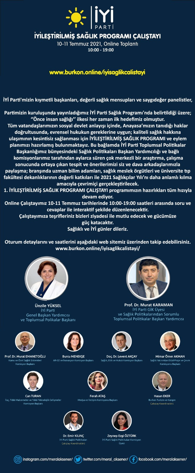 İYİ Parti'den 'İYİleştirilmiş Sağlık Programı Çalıştayı' - Resim : 1