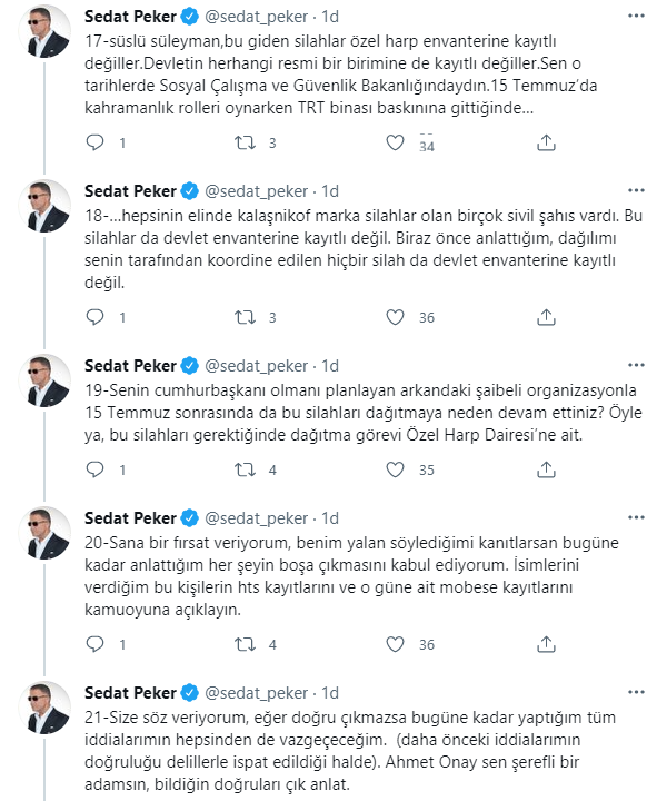 Sedat Peker'den ortalığı karıştıracak 15 Temmuz iddiası: Süleyman Soylu, kime silah dağıttı? - Resim : 5