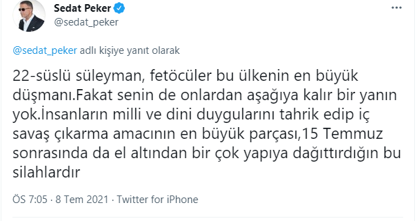 Sedat Peker'den ortalığı karıştıracak 15 Temmuz iddiası: Süleyman Soylu, kime silah dağıttı? - Resim : 6