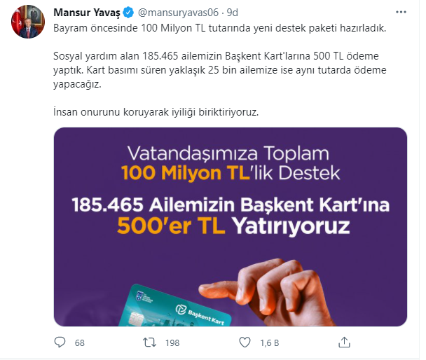 Mansur Yavaş'tan Ankaralılara bayram müjdesi - Resim : 1