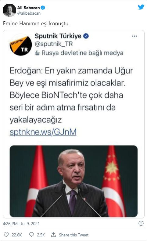 Erdoğan 'Uğur Bey ve eşi' dedi, tepki yağdı: 'Emine Hanım' gündem oldu! - Resim : 1