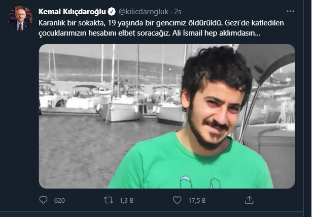 Kılıçdaroğlu'ndan Ali İsmail Korkmaz mesajı - Resim : 1