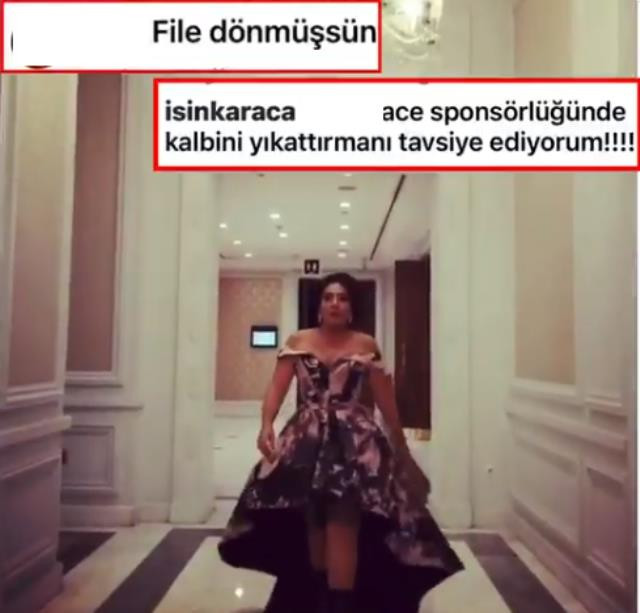 Işın Karaca 'file dönmüşsün' diyen takipçisine böyle tepki gösterdi - Resim : 1