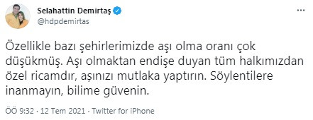 Selahattin Demirtaş'tan çağrı: Söylentilere inanmayın - Resim : 1