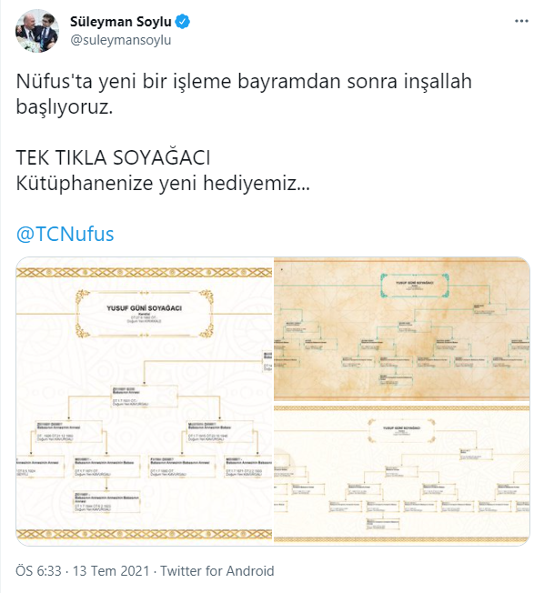 E devlette 'tek tıkla soyağacı' dönemi! - Resim : 1