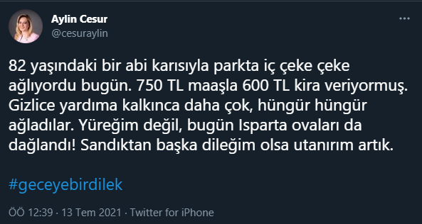 Sosyal medyanın gündemine oturan tweet: İYİ Partili vekilin anlattıkları herkesi ağlattı - Resim : 1