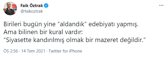 CHP'den, 'aldandık' diyen Erdoğan'a jet yanıt - Resim : 1