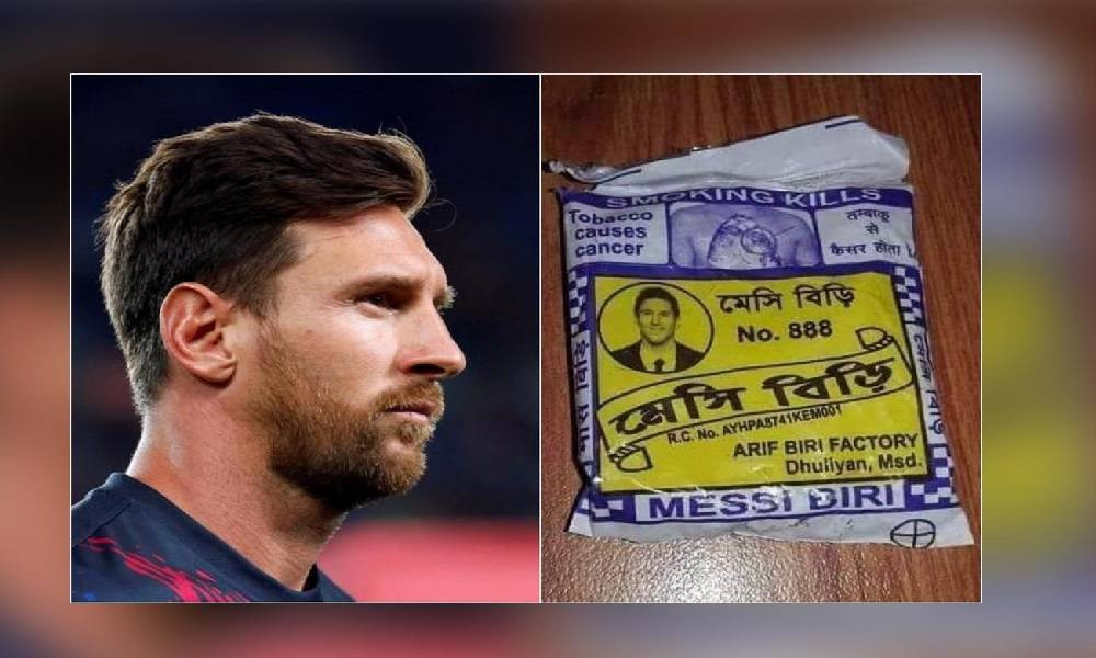 Takım elbise giymiş Messi’li sigara paketleri sosyal medyayı salladı - Resim : 1