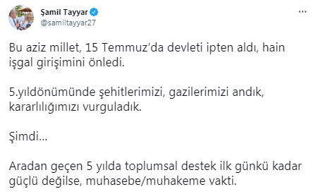 AKP'de 15 Temmuz çatlağı: 'Muhasebe/muhakeme vakti' - Resim : 1