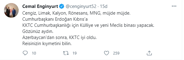 Cemal Enginyurt: 'Cengiz, Limak, Kalyon, Rönesans ve MNG reisinizin kıymetini bilin' - Resim : 1