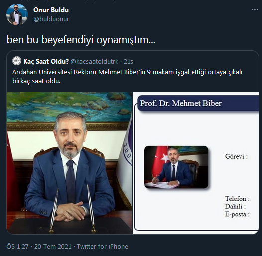 Güldür Güldür'ün oyuncusu o rektörü tiye aldı: 'Ben bu beyefendiyi oynamıştım...' - Resim : 1