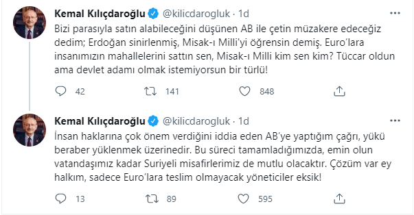 Erdoğan hedef aldı, yanıt gecikmedi: Kılıçdaroğlu'ndan 'Misak-ı Milli' açıklaması - Resim : 1