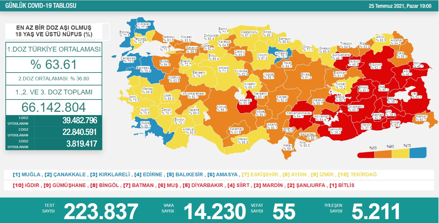 Türkiye'de koronavirüsten 55 kişi daha hayatını kaybetti! Vaka sayısı 15 bine dayandı - Resim : 1