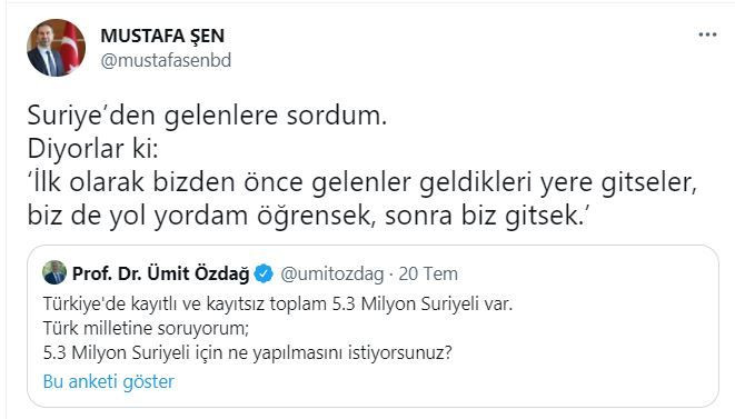 Ümit Özdağ’dan AKP’li Mustafa Şen’e: Dedesinin de varsa yayınlasın, sonra konuşalım - Resim : 1