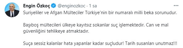 CHP'li Özkoç: Mülteciler Türkiye'nin bir numaralı milli beka sorunudur - Resim : 1