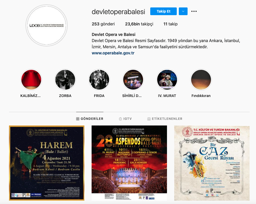 Devlet Opera ve Balesi’nin Instagram’ı hacklendi! - Resim : 1