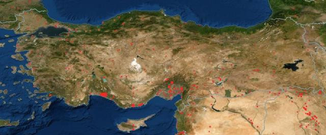 Orman yangınları NASA haritasında! Afetin boyutu sanılandan büyük - Resim : 1
