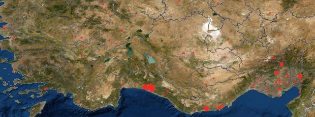 Orman yangınları NASA haritasında! Afetin boyutu sanılandan büyük - Resim : 2