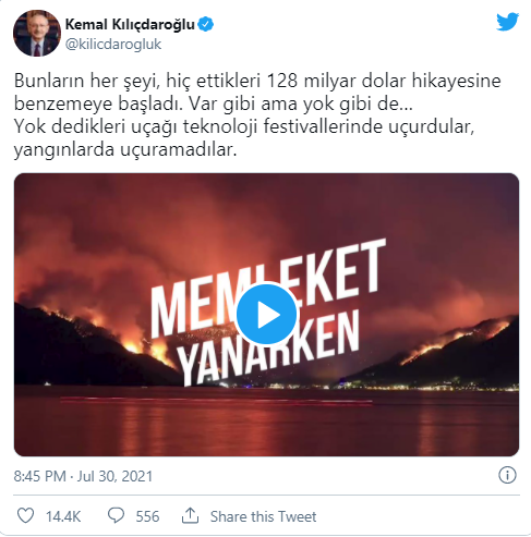 Kılıçdaroğlu'ndan 'uçak' paylaşımı: Hiç ettikleri 128 milyar dolar hikayesine benzemeye başladı. - Resim : 1