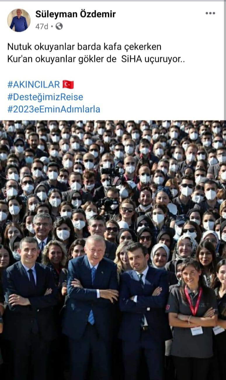 AKP’li başkandan skandal Nutuk paylaşımı! - Resim : 1