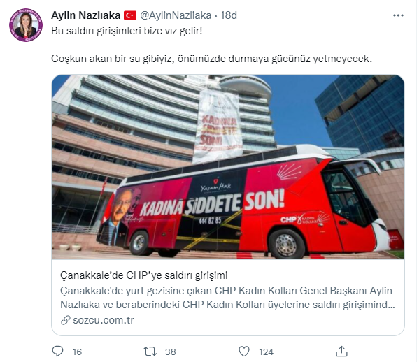 CHP'ye yönelik saldırıya Aylin Nazlıaka'dan sert tepki! - Resim : 1