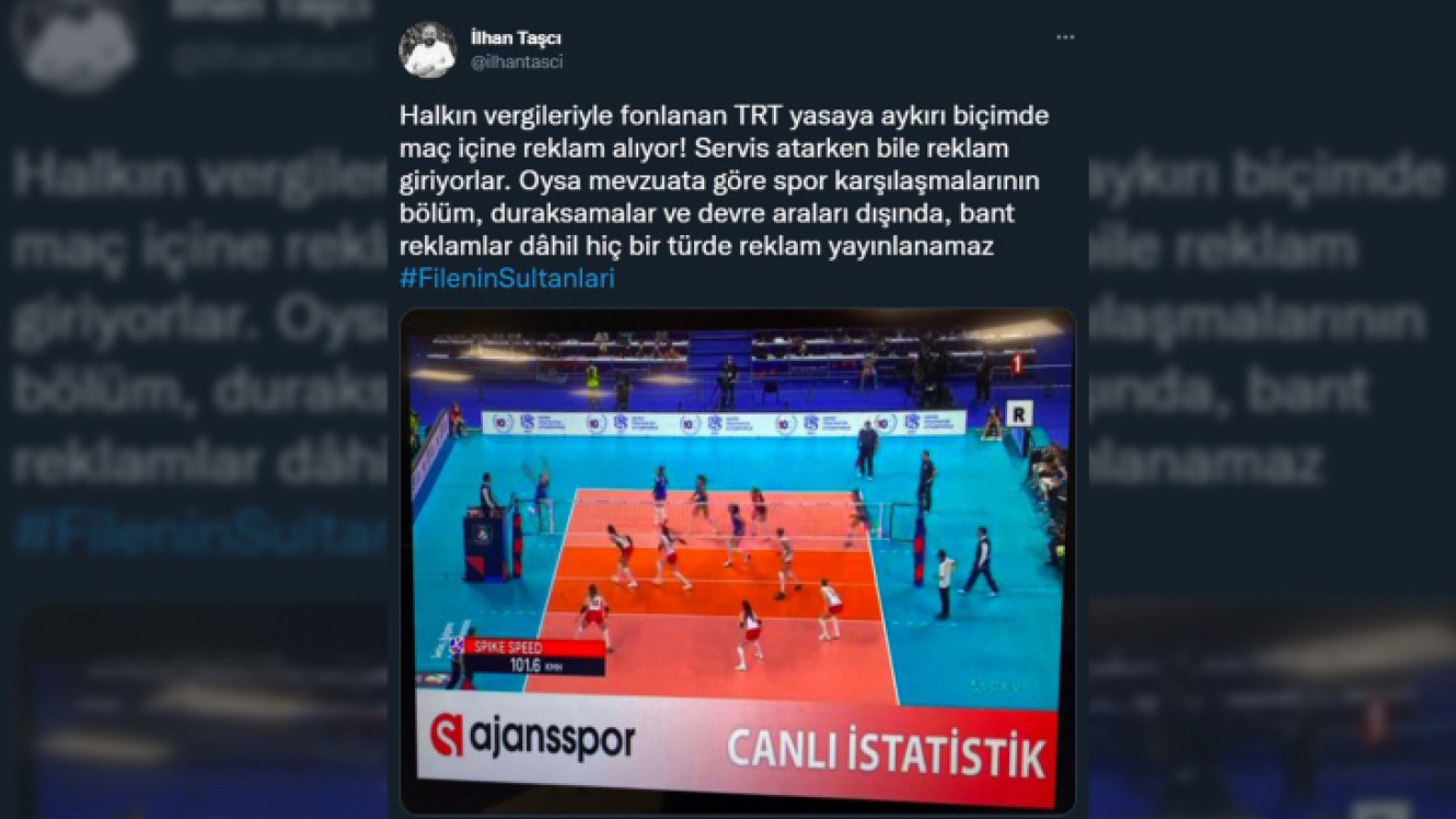 Filenin Sultanları'nın maçında TRT'den reklam skandalı! - Resim : 1