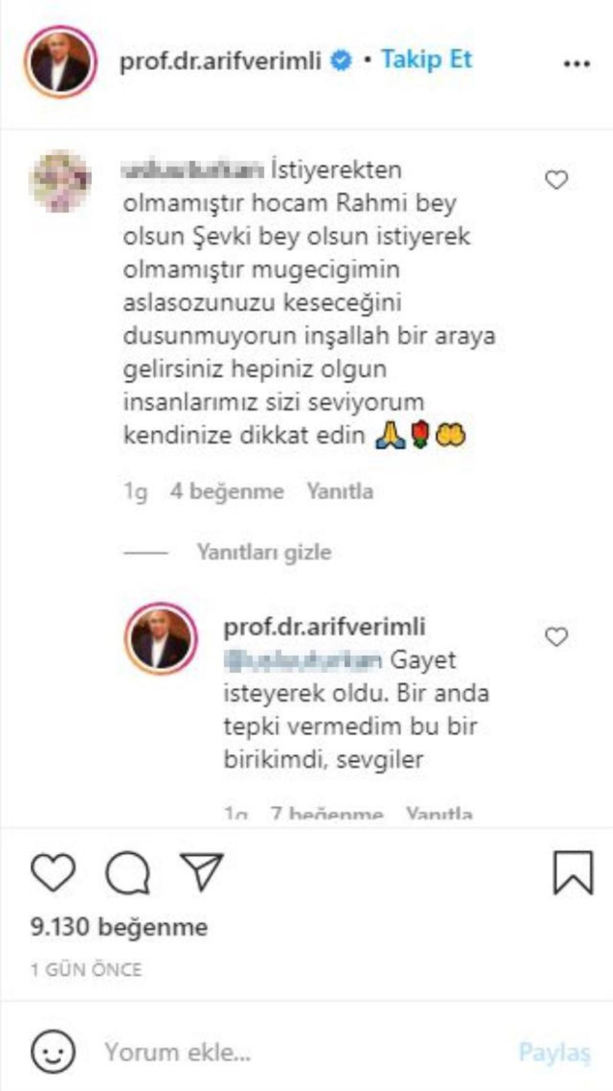 Arif Verimli'den, takipçisinin 'Müge Anlı' mesajına dikkat çeken yanıt: İsteyerek oldu - Resim : 1