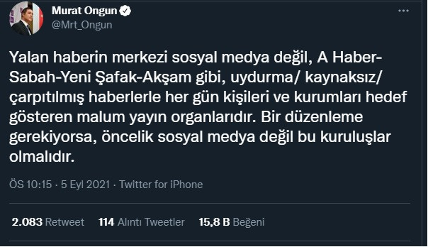 Murat Ongun'dan yandaş medyayı çıldırtacak paylaşım! - Resim : 1