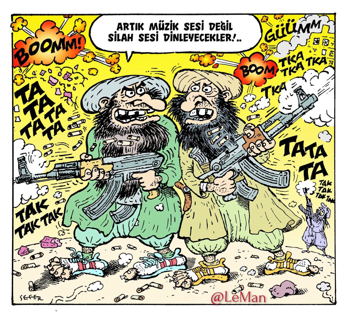 LeMan'dan çok konuşulacak 'Taliban' kapağı - Resim : 1