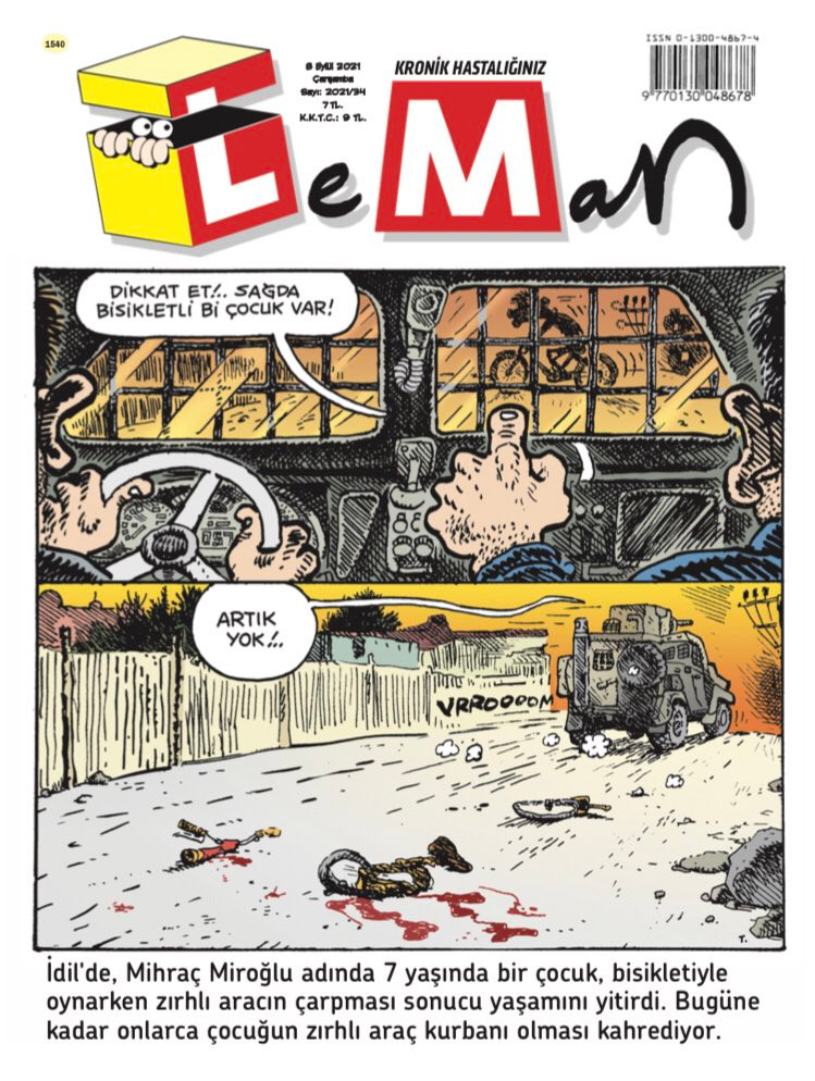 LeMan’dan yürek burkan Mihraç Miroğlu kapağı - Resim : 1