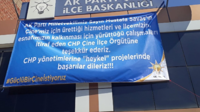 AKP ile CHP arasında pankart kavgası - Resim : 2