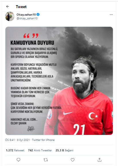 Olcay Şahan, futbolu bıraktı - Resim : 1